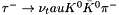 $\tau^-\to\nu_tau K^0\bar{K}^0\pi^-$